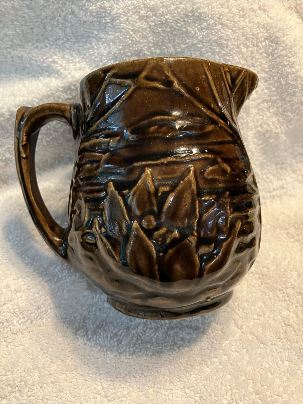 vintage McCoy Pottery Water Lily Pitcher #124